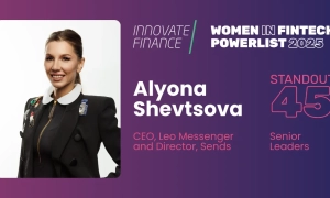 Sends 執行長 Alona Shevtsova 入選 Innovate Finance 2025 年金融科技女性權力榜“傑出 45 人”