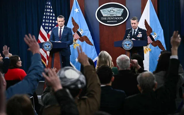 Гегсет не назвав термінів операцій США в Ірані