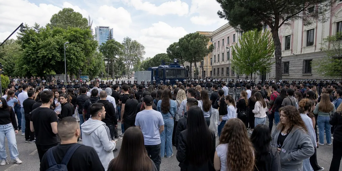 W Albanii sprawdzane są działania policji podczas protestów studentów — Anadolu Agency