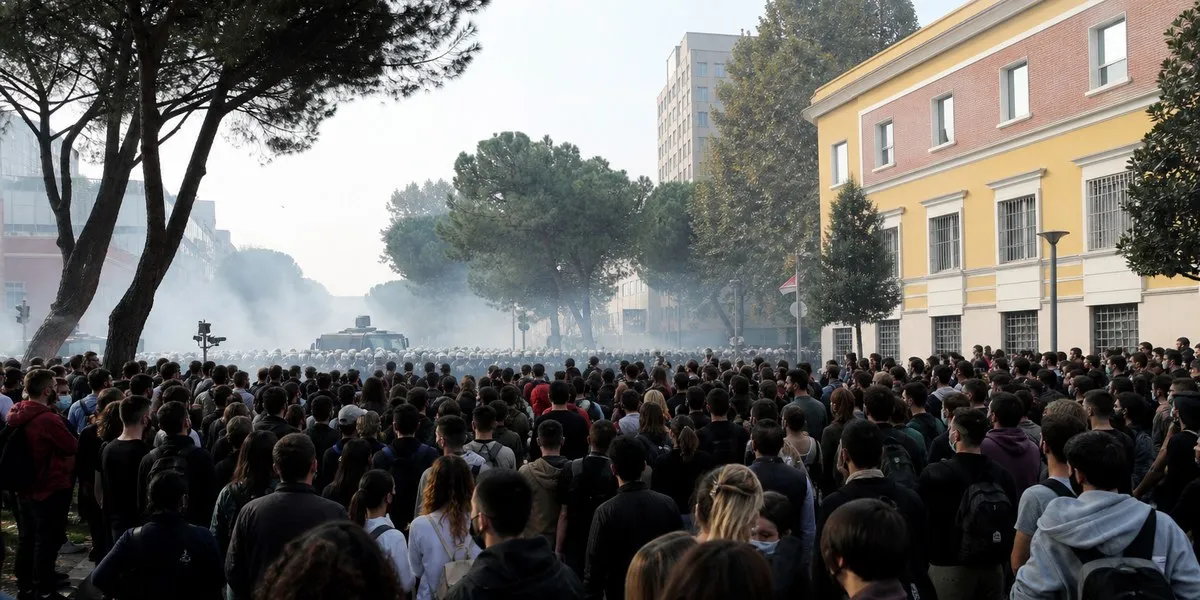 塞浦路斯邮报：阿尔巴尼亚警方可能对抗议者使用橡胶子弹