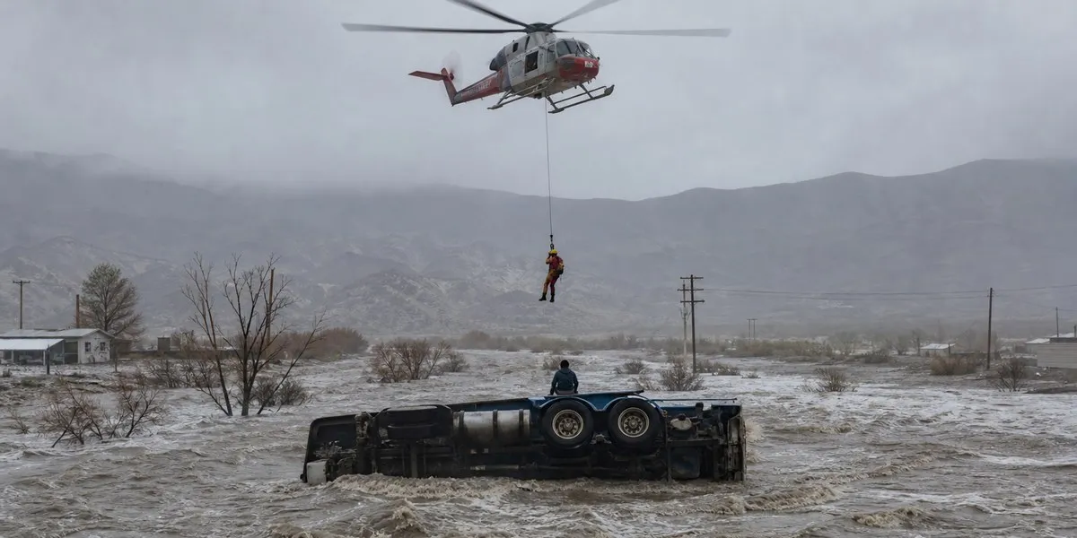 In Arizona, man rescued by helicopter from roof of overturned truck — NDTV World