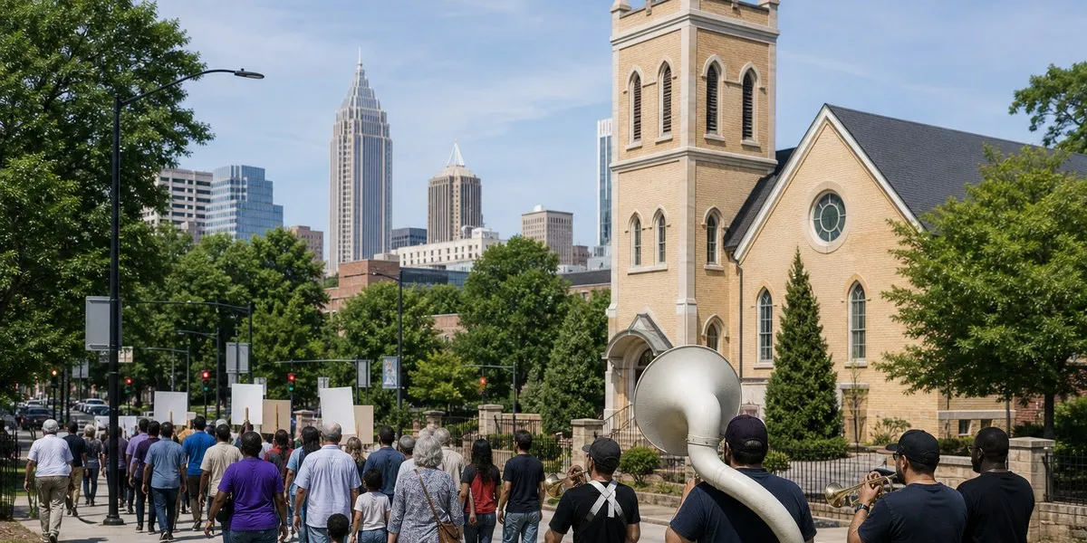 About 300 people join No Kings rally in Atlanta — France 24