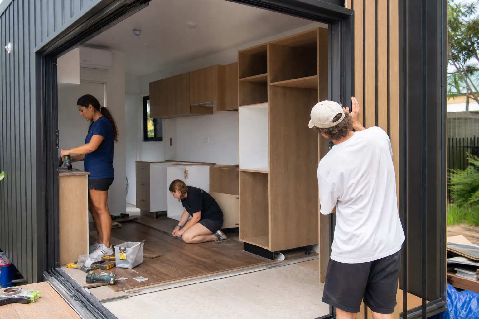 At-risk youth in Australia learn to build tiny homes