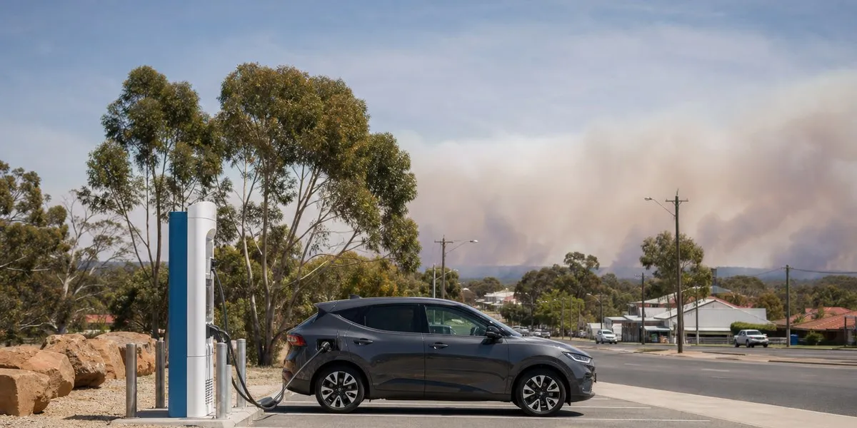 В Австралии владелец Tesla рассказал о низком заряде во время эвакуации — ABC News Australia