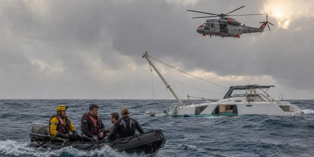 Australian Navy rescues Canadian after 15 hours at sea — ABC News Australia