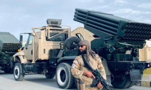 Talibowie walczą amerykańskimi ciężarówkami wyposażonymi w rosyjskie systemy rakietowe Grad