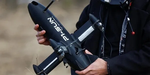 Українські перехоплювачі P1-SUN вперше збили герберу з FPV-дронами (відео)
