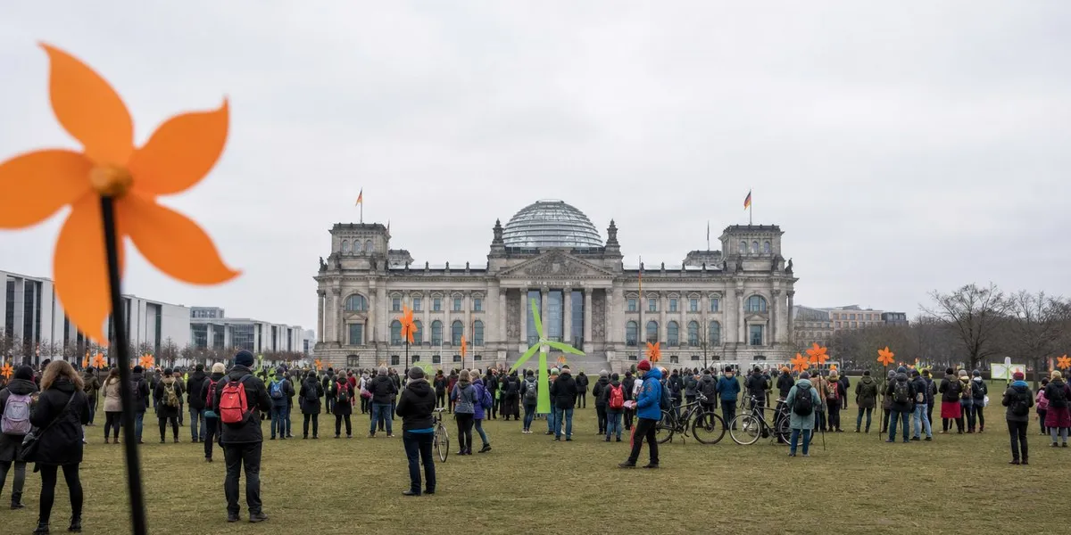 数千名绿色能源从业者在柏林抗议削减补贴计划——The Local Germany