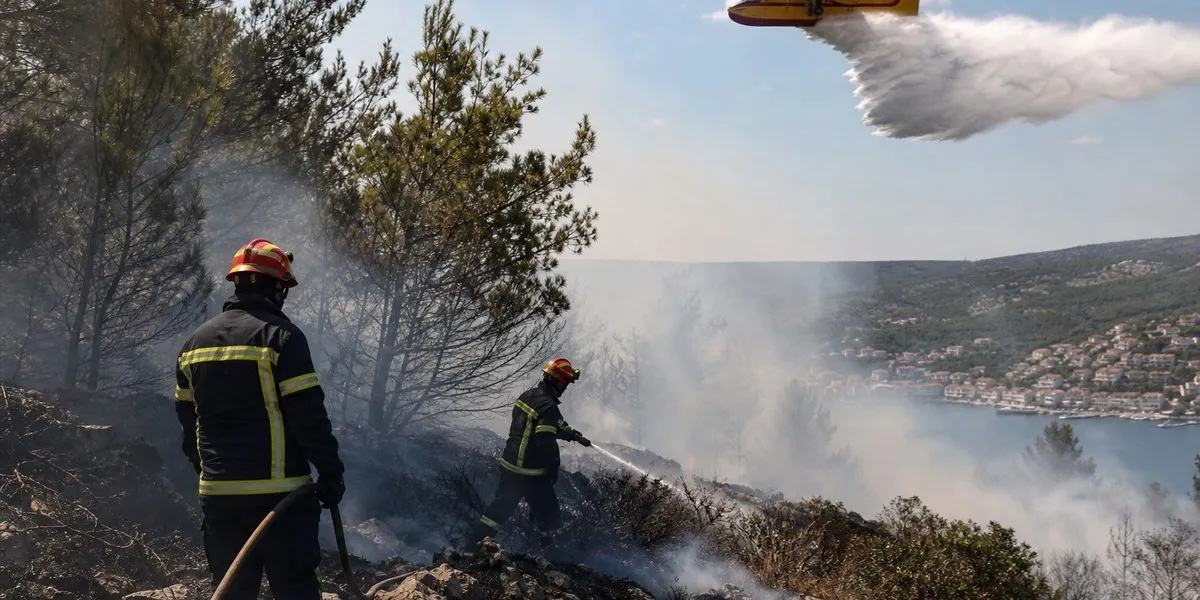 About 230 people evacuated on Croatia’s Brač Island due to fire
