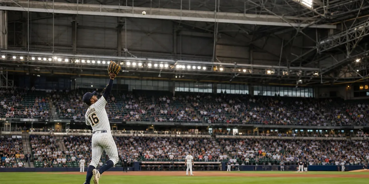 Brewers beat Padres after ball hits roof cable — The Guardian