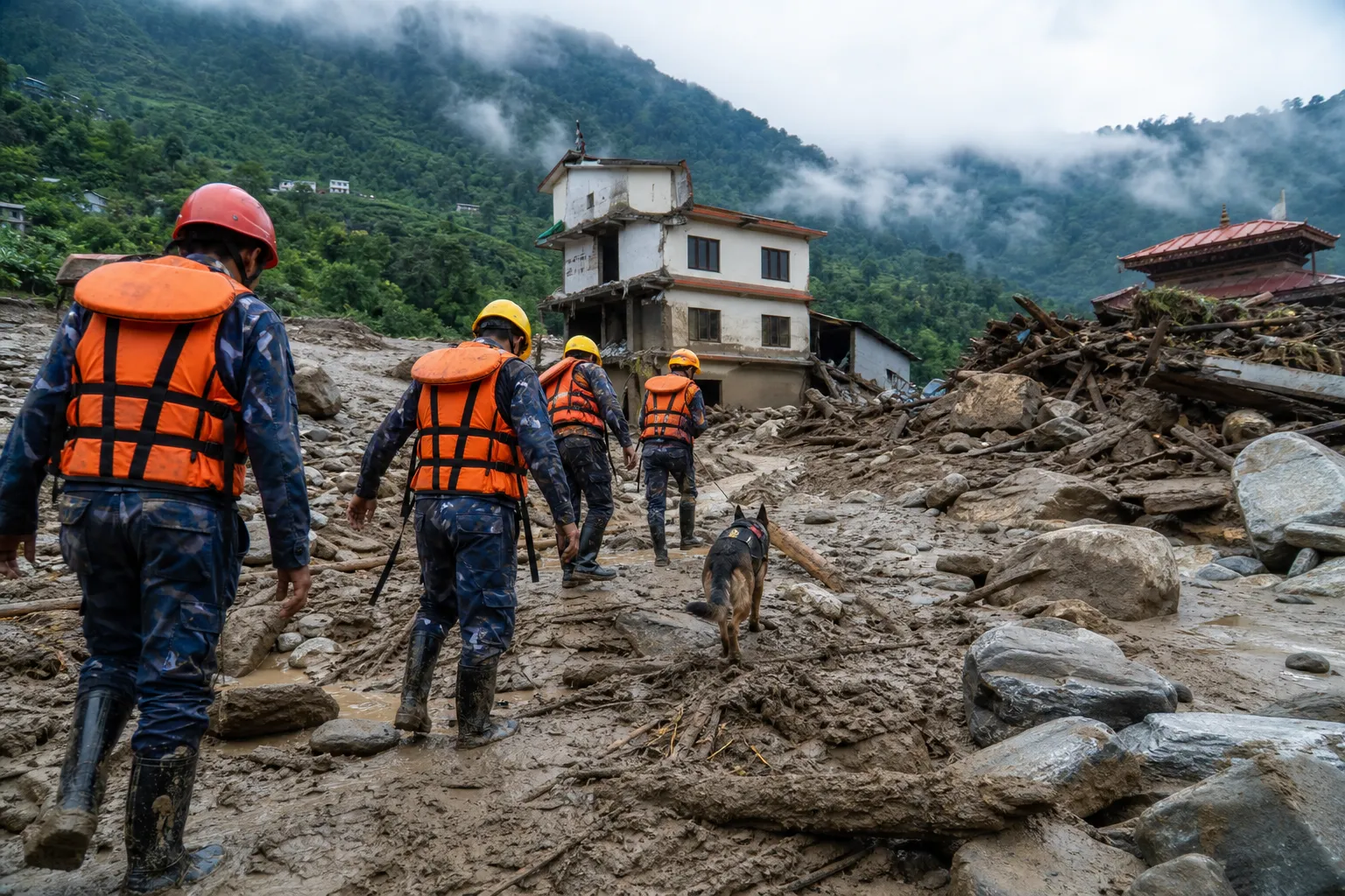 Co najmniej 33 Brytyjczyków zaginęło w Nepalu i Tybecie po powodziach
