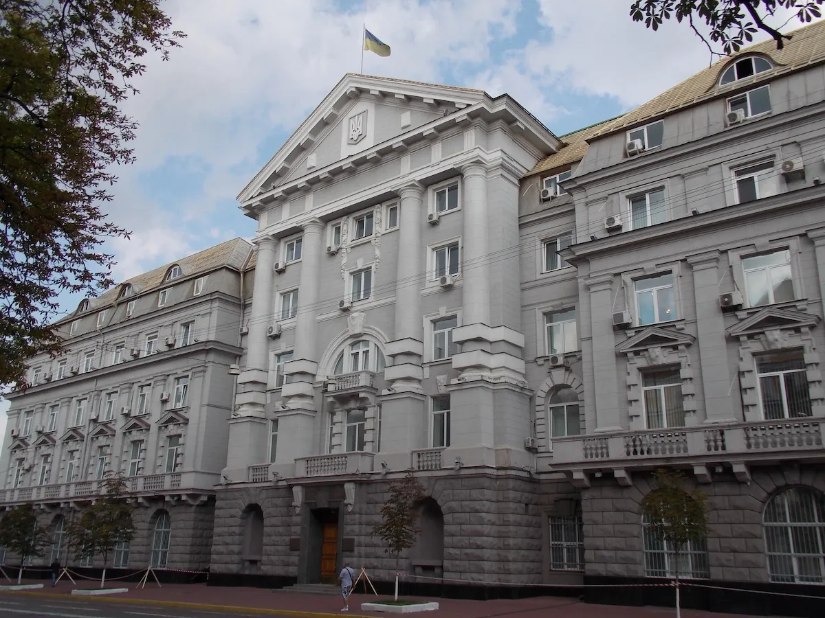 A Russian drone struck the SBU building in downtown Kyiv