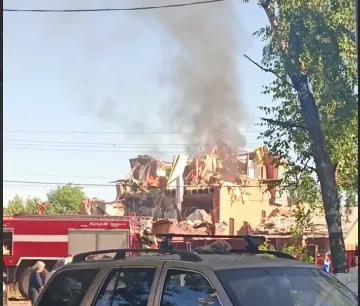 Video: A high-rise building was damaged in the Moscow Region as a result of air defense operations