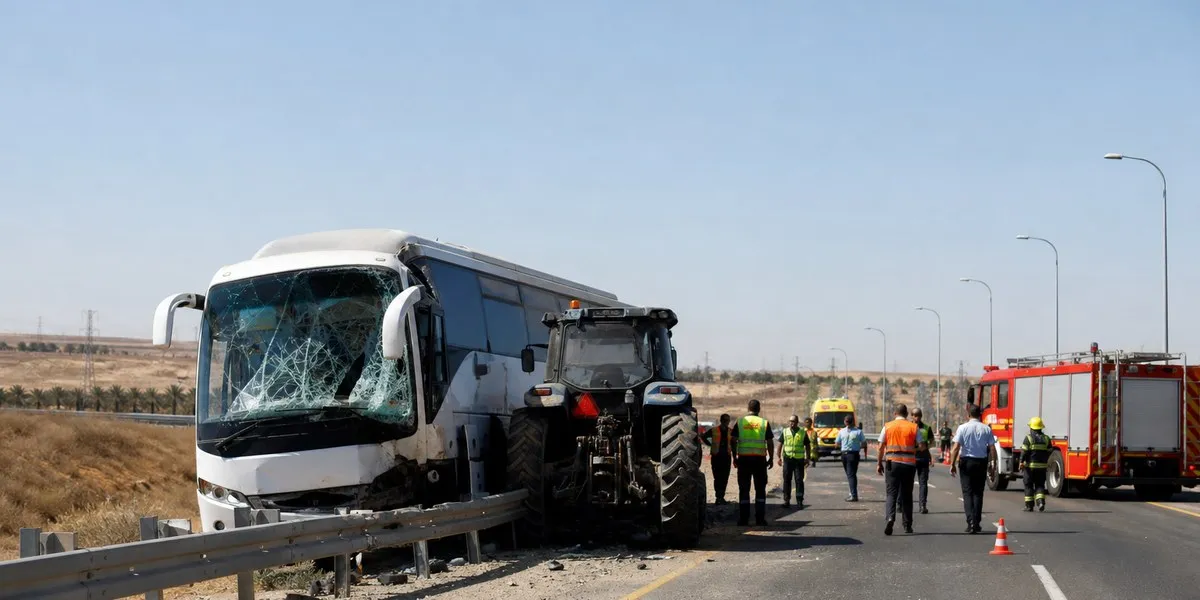 W Izraelu autobus zderzył się z traktorem, zginął kierowca, 23 osoby ranne — Jerusalem Post