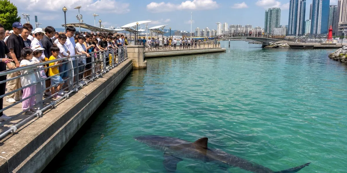 Busan restricts park access over shark — Korea Herald