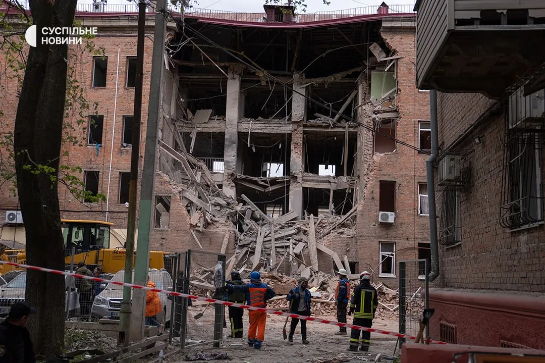 Rescue workers have completed emergency response operations at the site of the Russian strike on a building in Dnipro