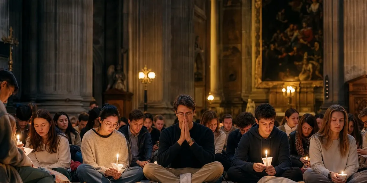Catholic influencers in Paris gather young people for an evening of prayer — France 24