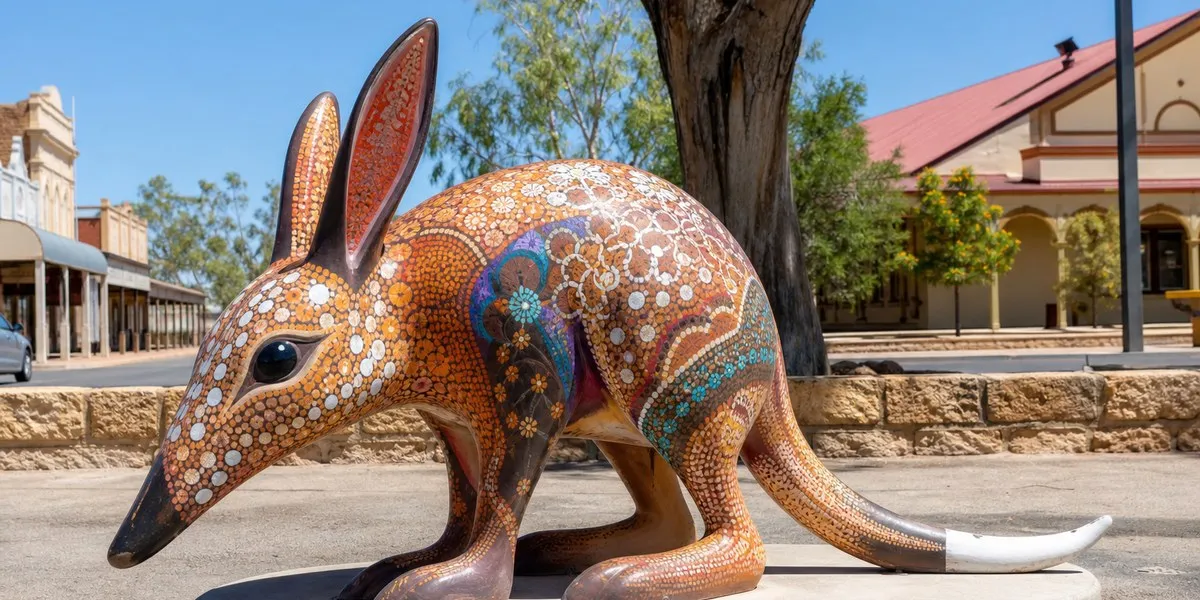 W Charleville w Australii zaprezentowano sześć 300-kilogramowych rzeźb bilby