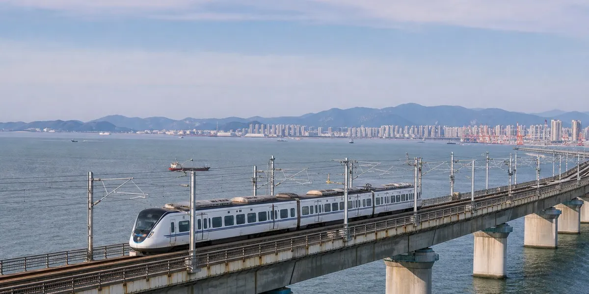 China launches first cross-sea suburban railway — ECNS