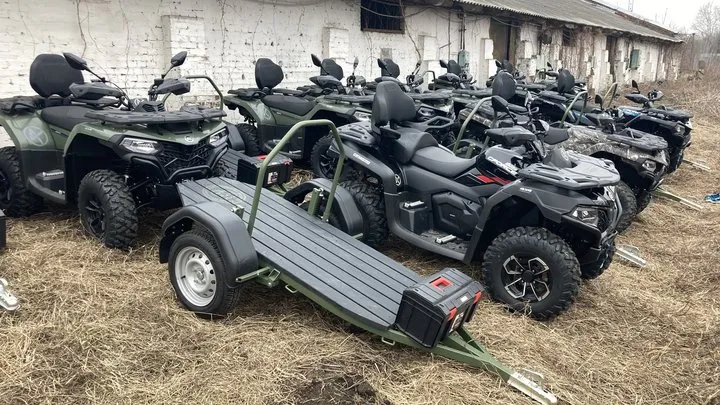 A video showing an ATV in a grain pile at the Port of Odesa has surfaced online