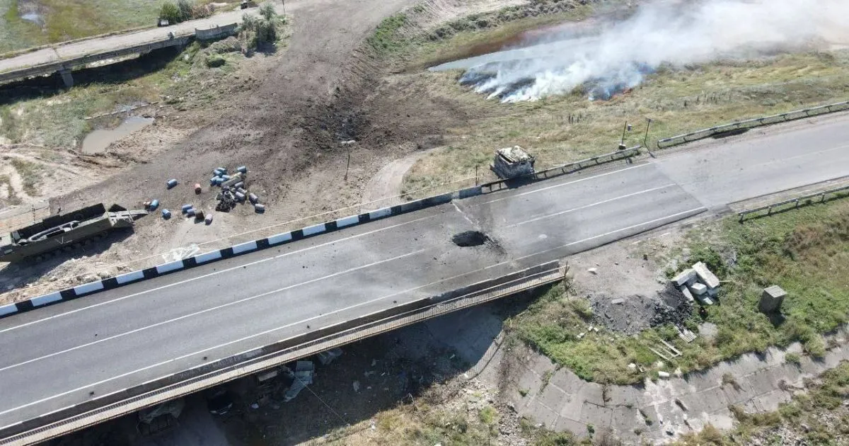 Satellite images of damaged bridges in the occupied territories have been released