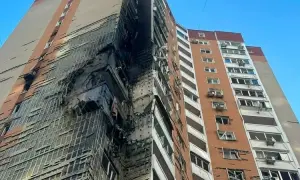 На Крещатике произошла авария с фурой, нагруженной кирпичами