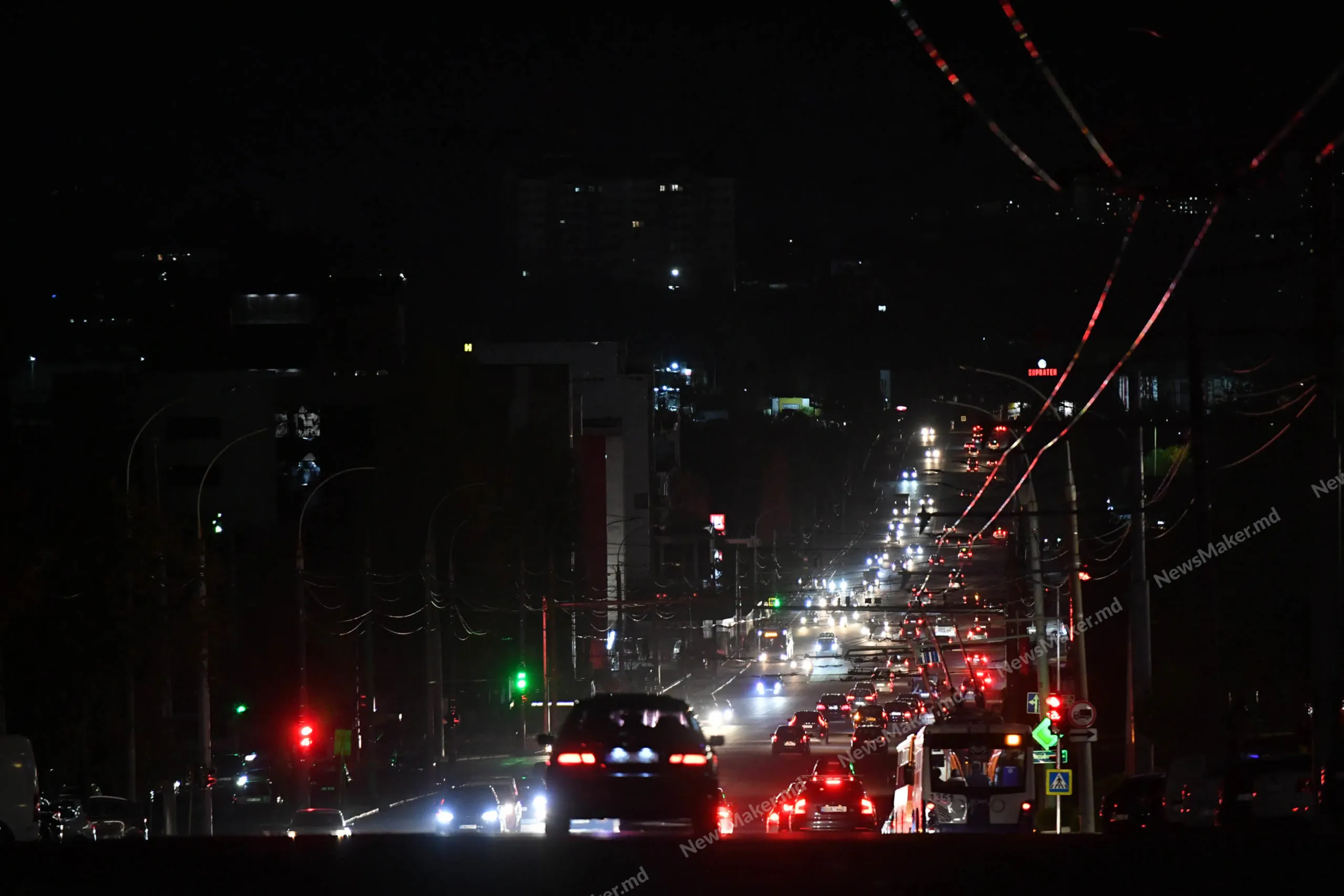 Світло зникло у другому за величиною місті Молдови