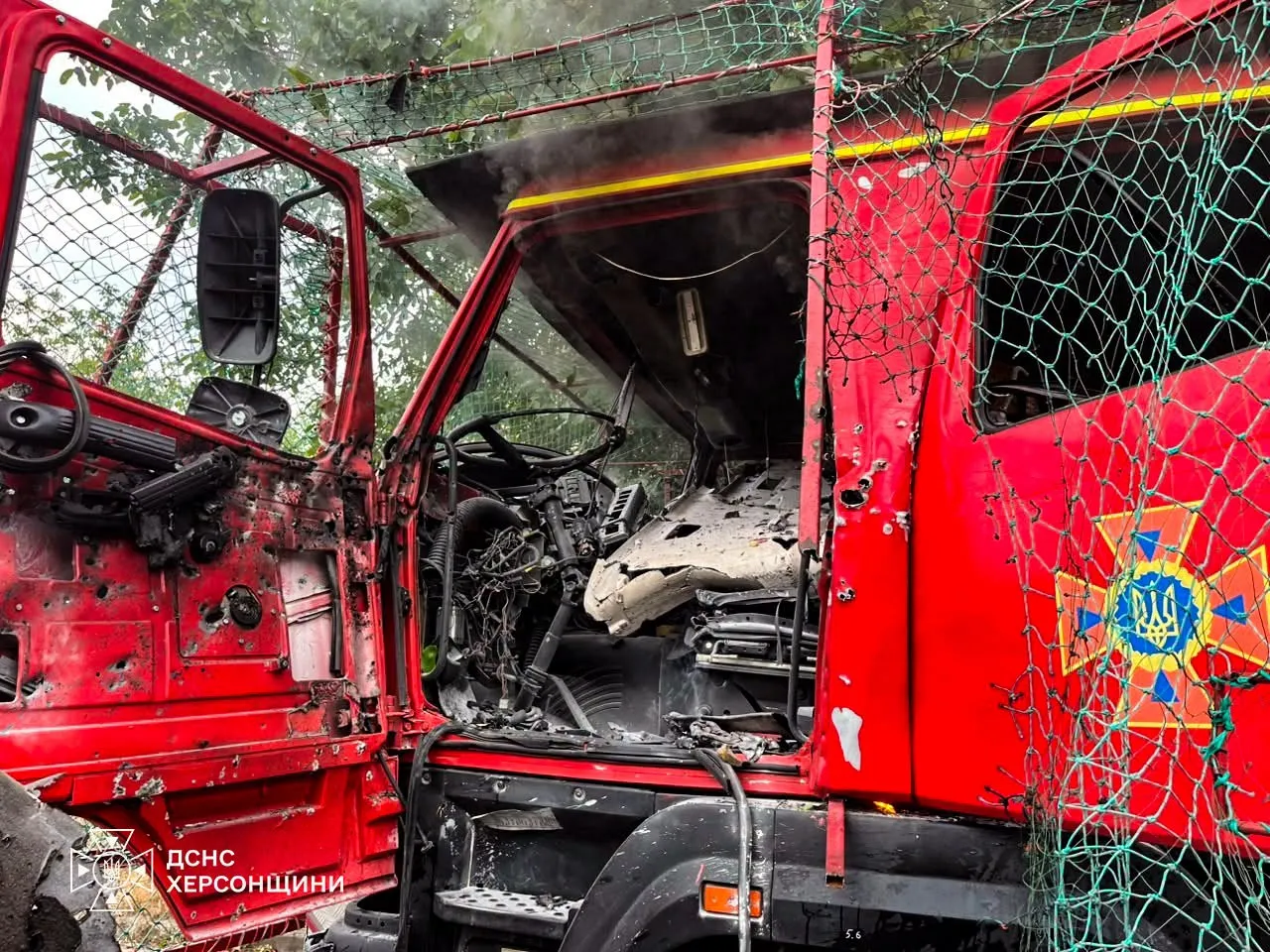 На Запоріжжі РФ атакувала дроном автомобіль ДСНС, є поранені