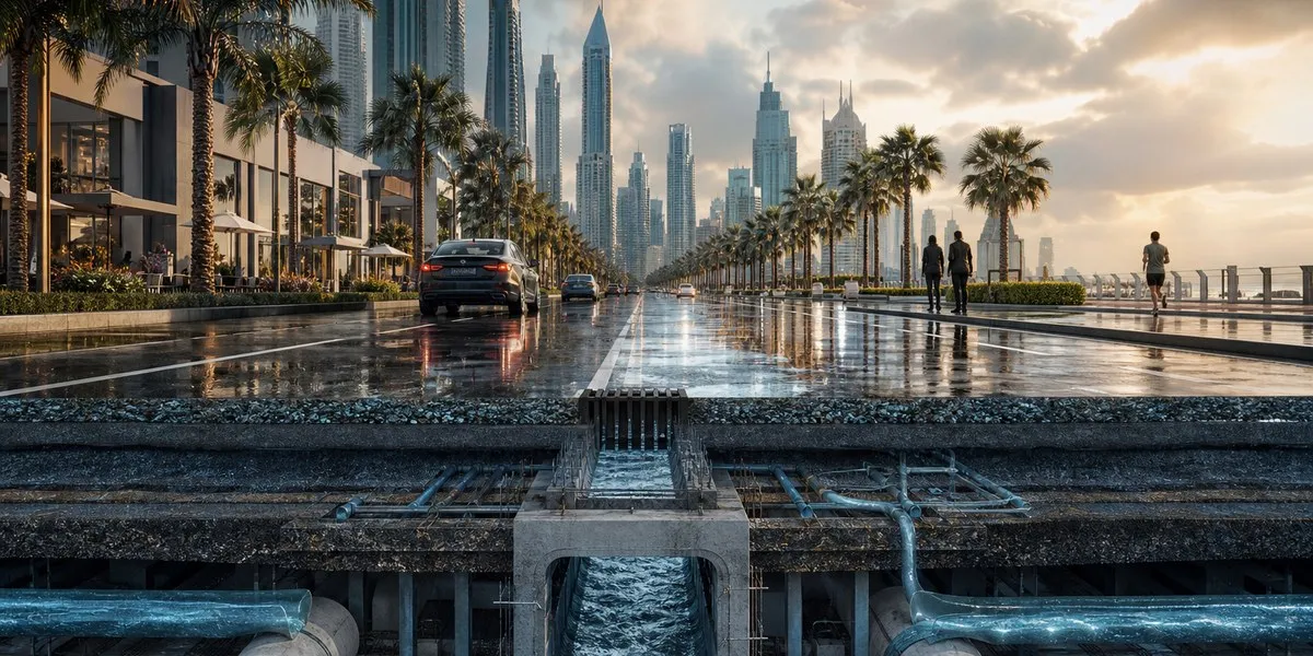Dubaj planuje siedmiokrotnie zwiększyć przepustowość kanalizacji deszczowej — The National