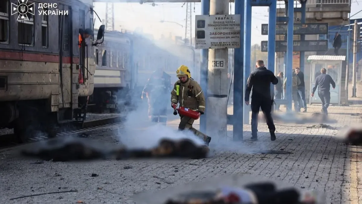 The Air Force displayed the wreckage of a Russian drone that killed 14 people in Dnipro