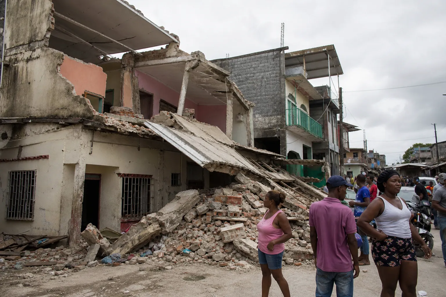 An earthquake struck western Colombia: The USGS initially estimated the magnitude at 7.4