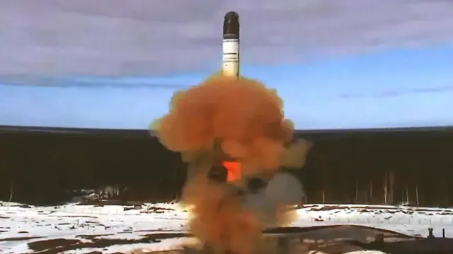 Відео: Нова ядерна ракета Путіна «Сармат» вибухнула під час випробувань вдруге за рік