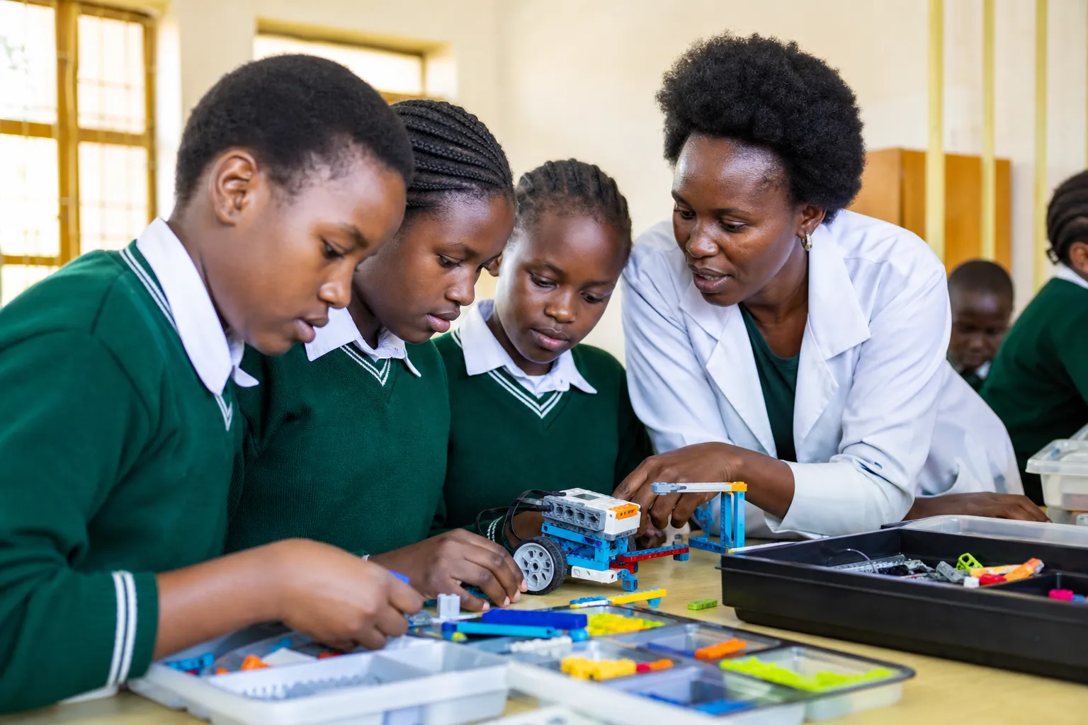 The Estonian organization Mondo donated Lego sets to Kenya to help educate girls