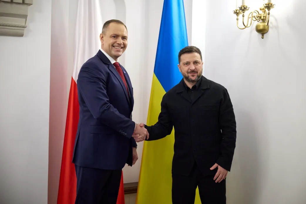 Зеленський обговорив із Навроцьким єдність Європи та підтримку України