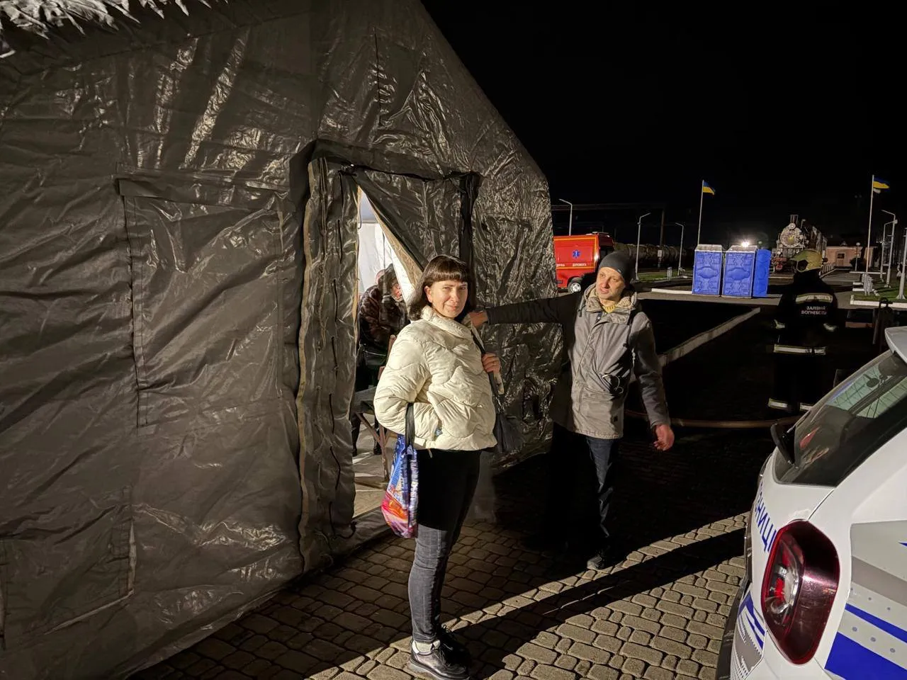 У Фастові залізничники розгорнули тимчасовий вокзал з ялинкою