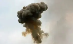 Russian drone attacks fire station in Mykolaiv region, causing damage