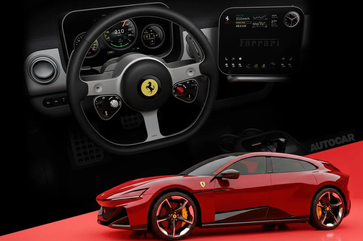 Ferrari розкрила назву та інтер’єр свого першого електрокара