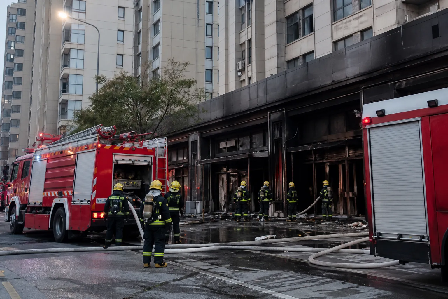 В Китае в результате пожара в коммерческом помещении погибли восемь человек