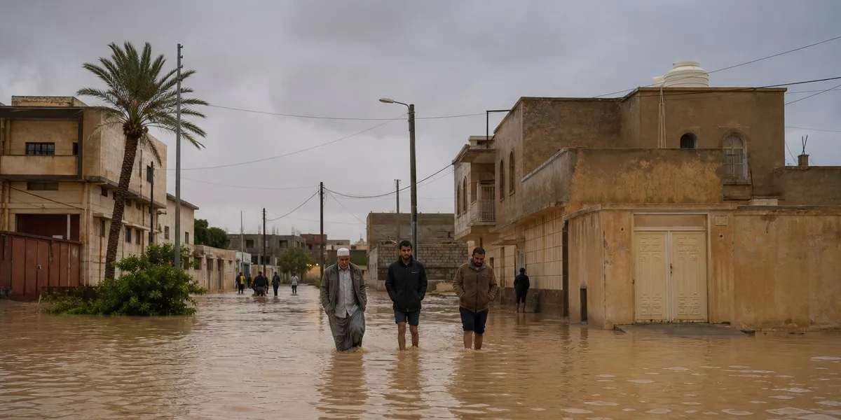 利比亚洪水毁坏桥梁，至少造成两人死亡——Asharq Al-Awsat