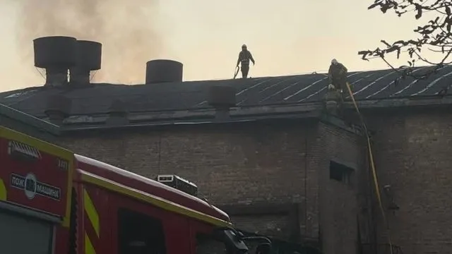 The pavilions of the Dovzhenko Film Studio in Kyiv were damaged by Russian shelling