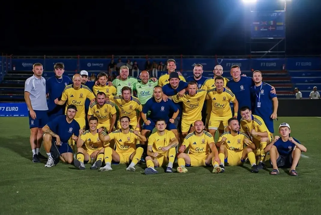 The Ukrainian national 7-a-side soccer team has advanced to the European Championship final