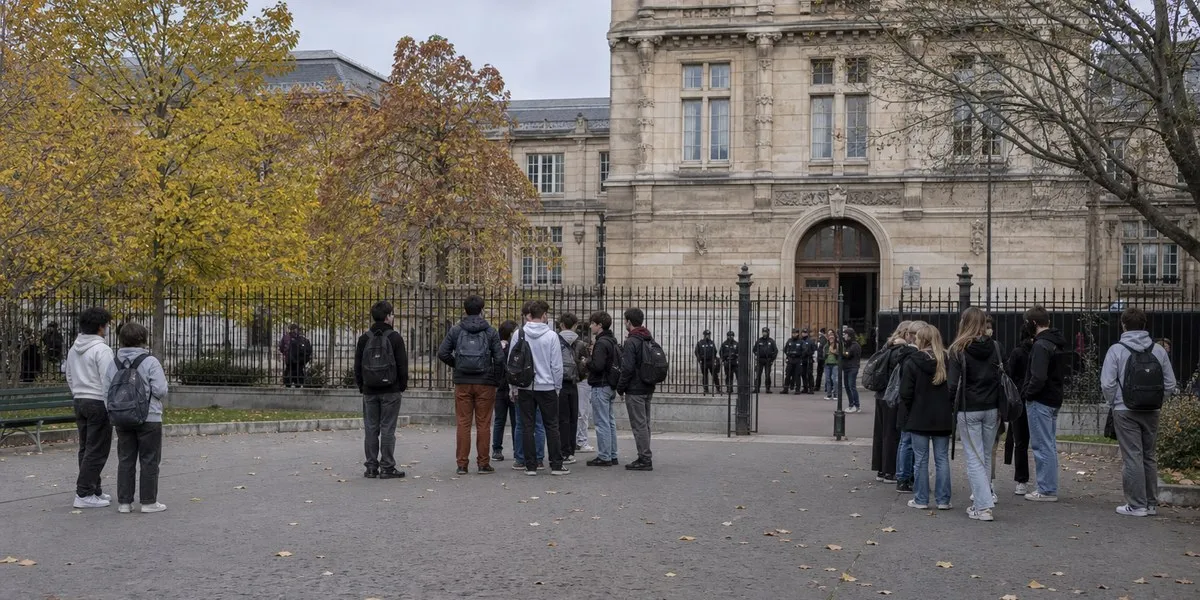Up to 500 French high schools were to suspend classes over student protests — The Hindu
