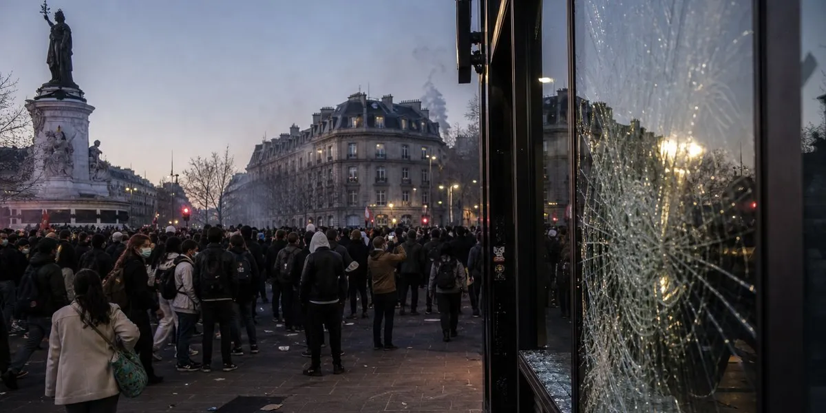 Во Франции во время протестов грабили и громили магазины — France 24