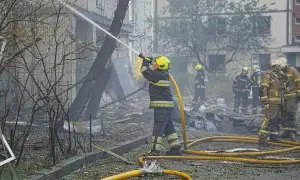 A Russian drone struck the building of the "We Are Ukraine" TV channel in Kyiv