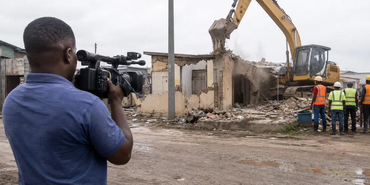 Ghana reports possible beating of Bullet TV journalist during demolition works