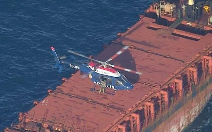 Поліція Швеції повідомила про підозру члену екіпажу затриманого судна Caffa