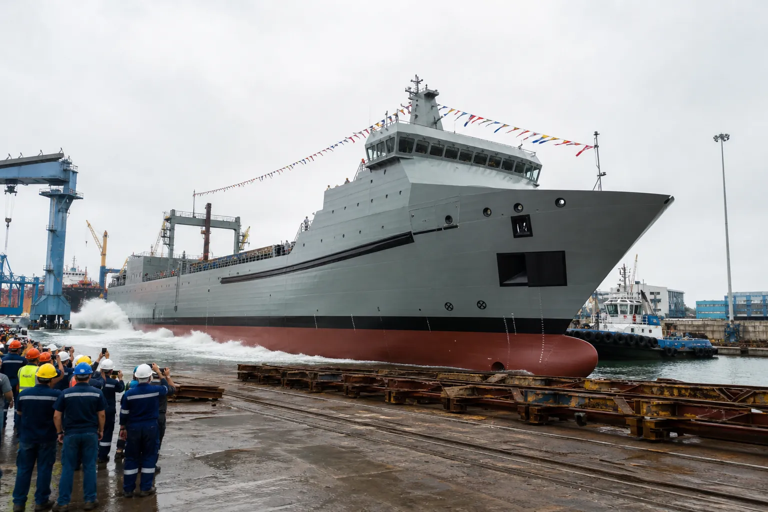 HD Hyundai zwodowało w Peru pierwszy okręt wojskowy zbudowany na miejscu