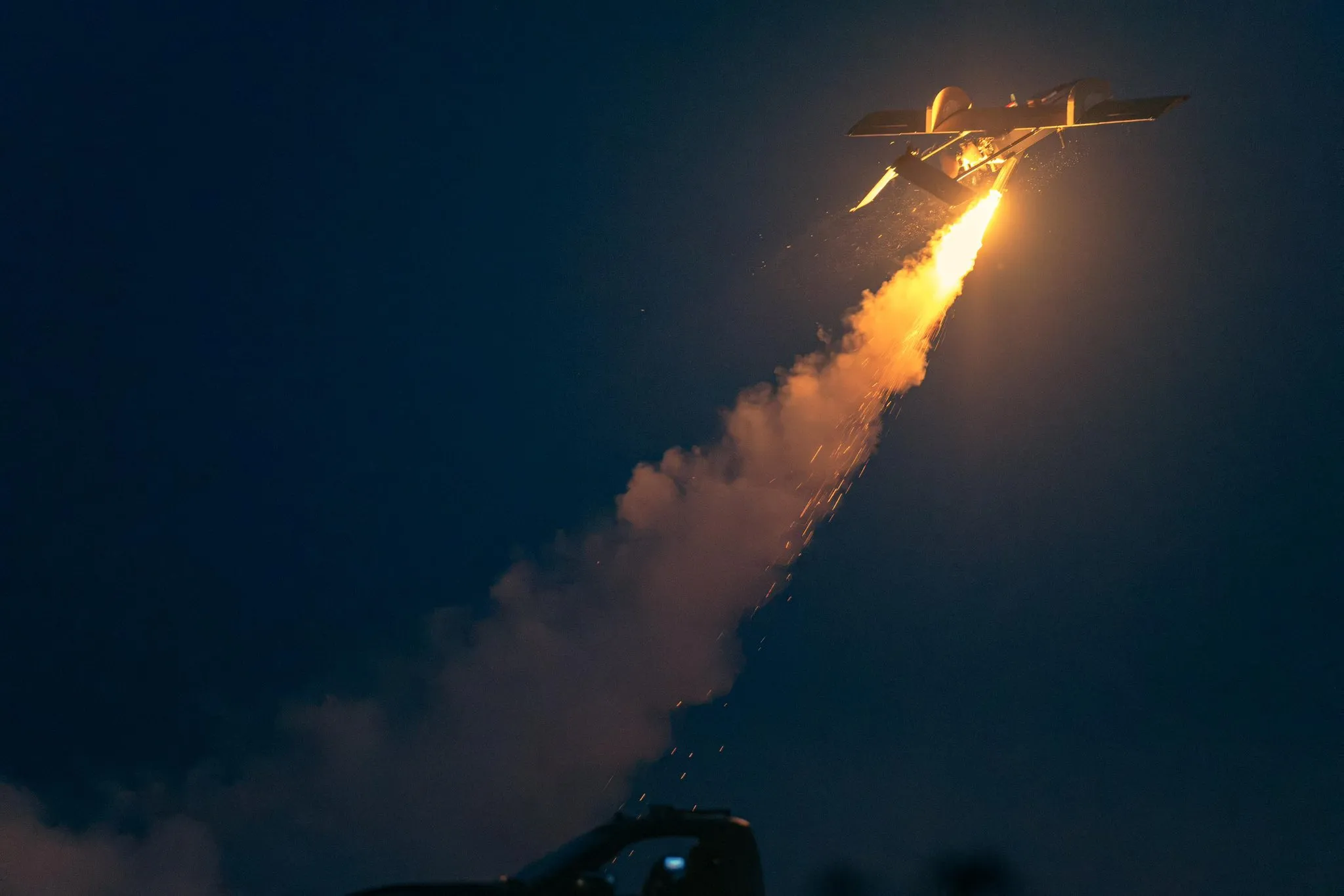 Фото: співзасновник Fire Point показав запуск можливої української балістичної ракети