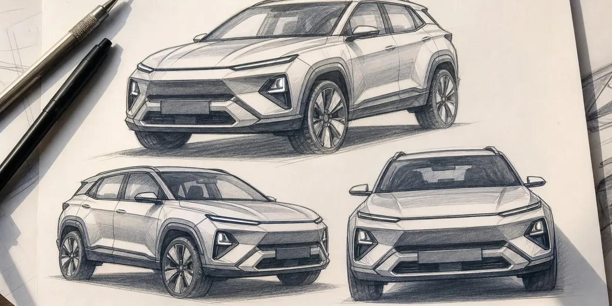 Hyundai unveils sketches of new compact Bayon SUV for India