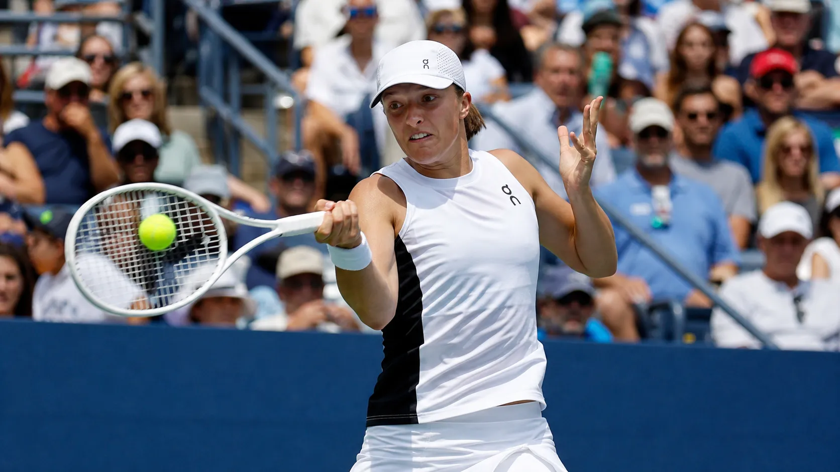 Swiatek says she feels more comfortable playing on Grandstand than Arthur Ashe